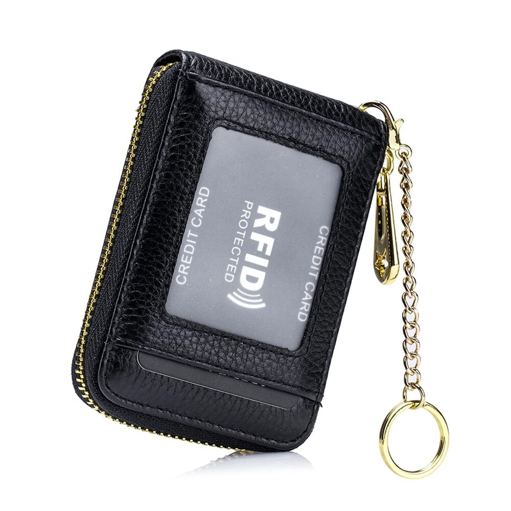 5591 RFID Blocking Credit Card Wallet, Leather Card Case Holder